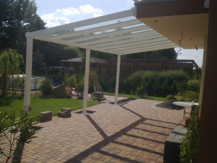 Pergola bílá RAL 9010 600 x 400 cm provedení DELUXE