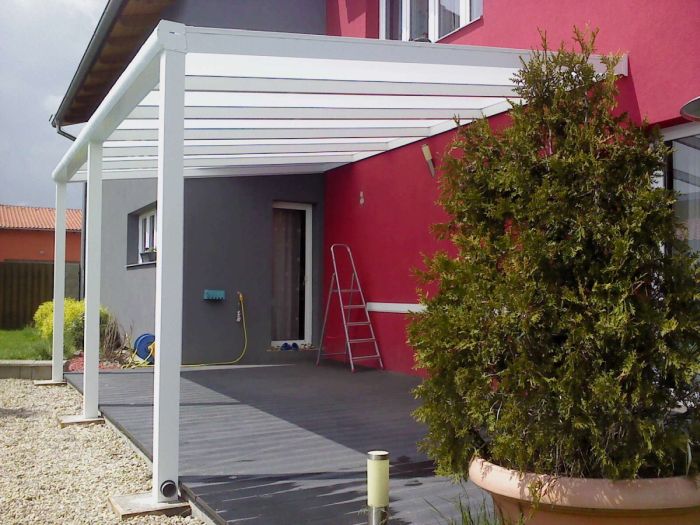 Pergola bílá RAL 9010 300 x 400 cm provedení PROFI.